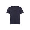 Letter Print Crew Neck Short Sleeve T-Shirt Men Tops Dark-Blue NM2170E-CHW