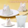 3D Shape Silicone Cat Mold Reusable Jelly Bowl Durable Cake Mold  Kitchen Use