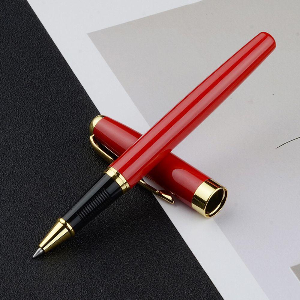 Роскошная ручка для подписи на деловых встречах, шариковая ручка, офисные принадлежности, металл