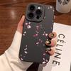Чехол для телефона с рисунком сливовых цветов для IPhone 16 13 15 11 12 14 17 Pro Max Air 16E 15 Plus Ударопрочный чехол Силиконовый Мягкий Fundas