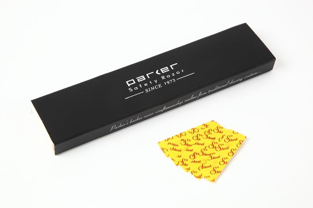 Складной бритвенный станок Parker Сменные лезвия Острая заточка для профессионального вида Нержавеющая сталь Для бороды Лица Чувствительной кожи Одиночный Parker SRX с подарком