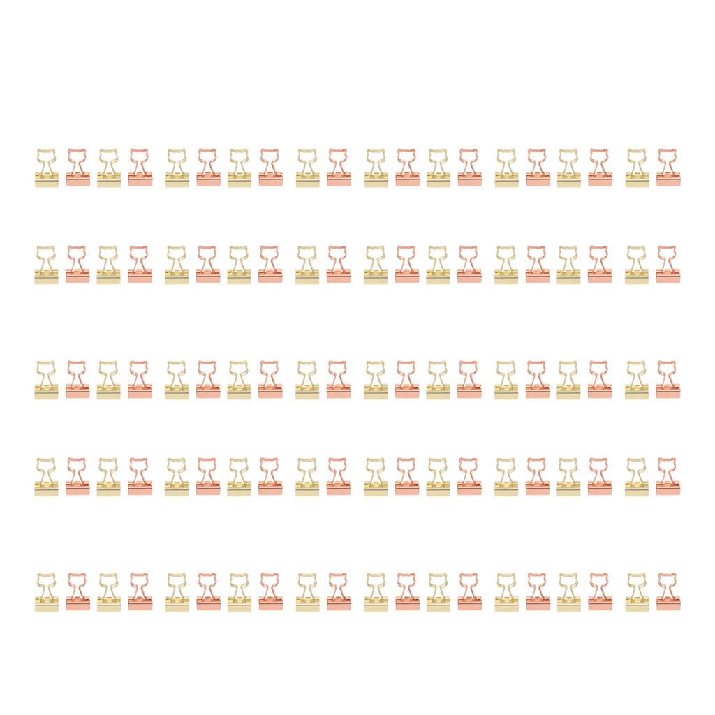 100 шт. зажимов для папок Cat для студентов 2 цвета сильная сила зажима нержавеющая металлическая офисная папка