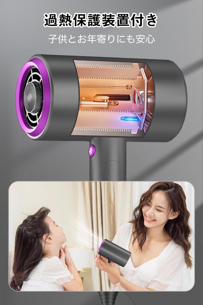 Large Air Volume Latest Quick Highly Concentrated Negative Constant Temperature Hair 2024 New Cold and Hot 3 Levels of Air Volume Comes with Easy To