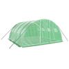VidaXL Greenhouse with Green Steel Frame 16 M² 4x4x2 M, Polytunnel, Cold Frame, Tomato Greenhouse, Garden Greenhouse, 3188061