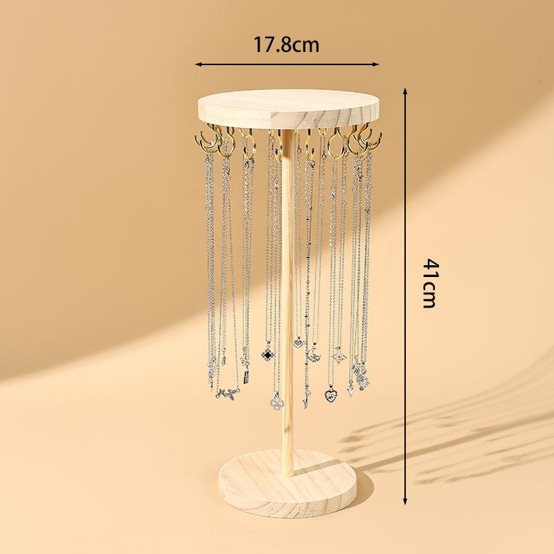 Деревянная подставка для украшений, разборная стойка для хранения браслетов, простой органайзер для ожерелий, украшения