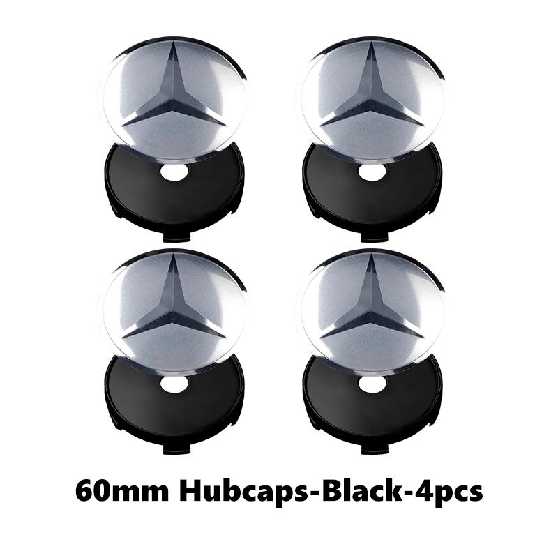 4PCS Car Styling Wheel Center Cap Hub Covers Badge Accessories For Benz AMG Exclusive W204 W222 W205 W203 W213 W124 W108 W126 AA1