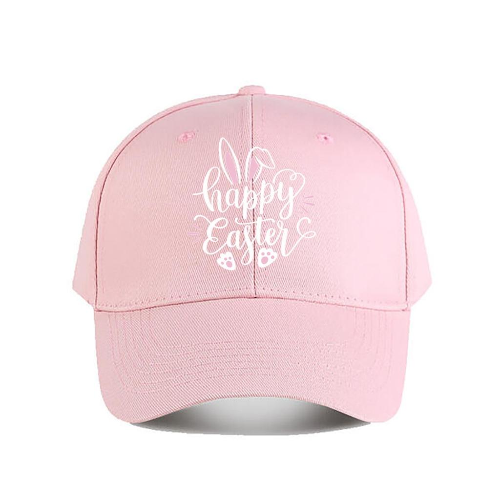 Happy Easter Bunny Ears Claw Decor Sticker Baseball Cap Fashion Unisex Sunhat Womens Outdoor Sports