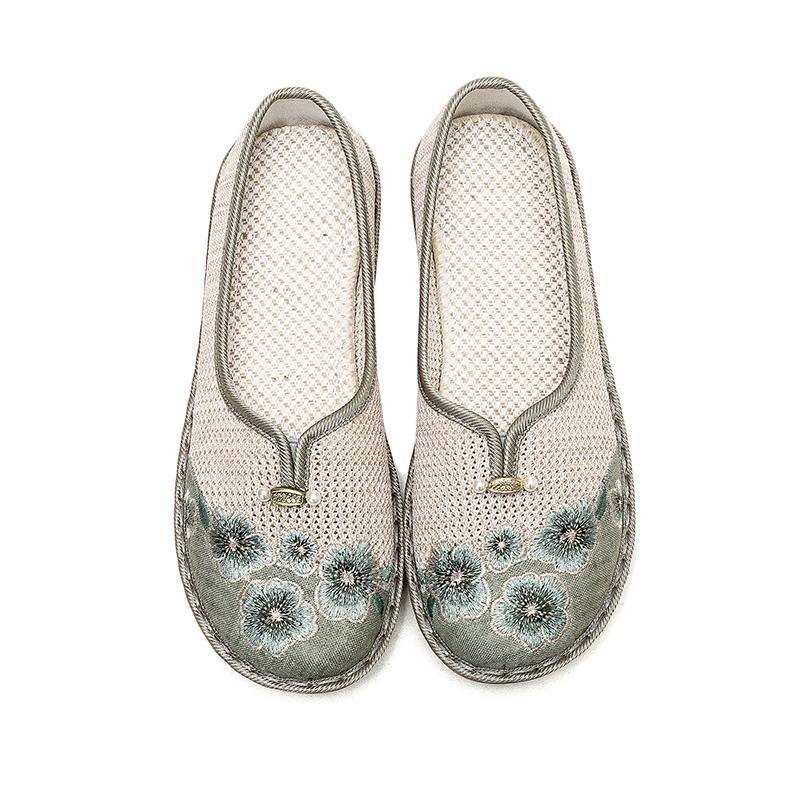 Обувь в китайском стиле, обувь в старинном стиле ханьфу, вышитая обувь, увеличивающая внутреннюю высоту обуви, женская обувь на плоской подошве, женская тенденция 2024 года