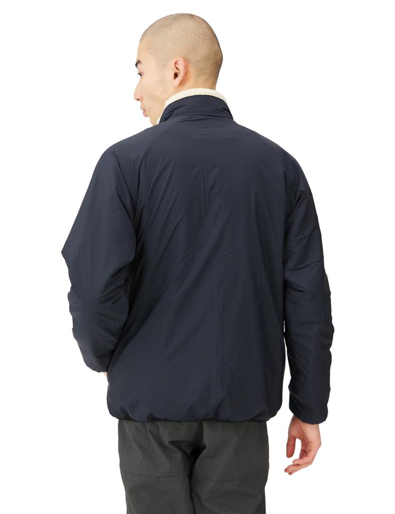 Mizuno Outdoor Polartec Thermalloft Reversible Fleece Cream Size B2MCA501 Jacket, White, L,