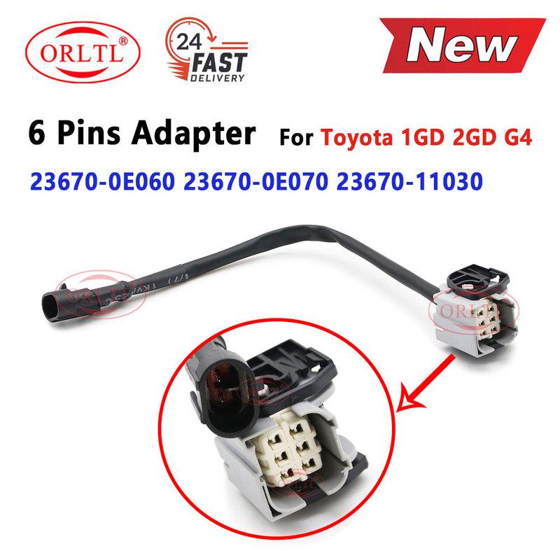 ORLTL Intelligent Injector Plug Smart Diesel Socket 1GD 2GD G4 23670-0E060 23670-0E070 23670-11030 6 P Adapter for