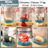 Creative Strawberry  Fruit Slicer - Detachable Cutter With Push Plate (Dark Teal)