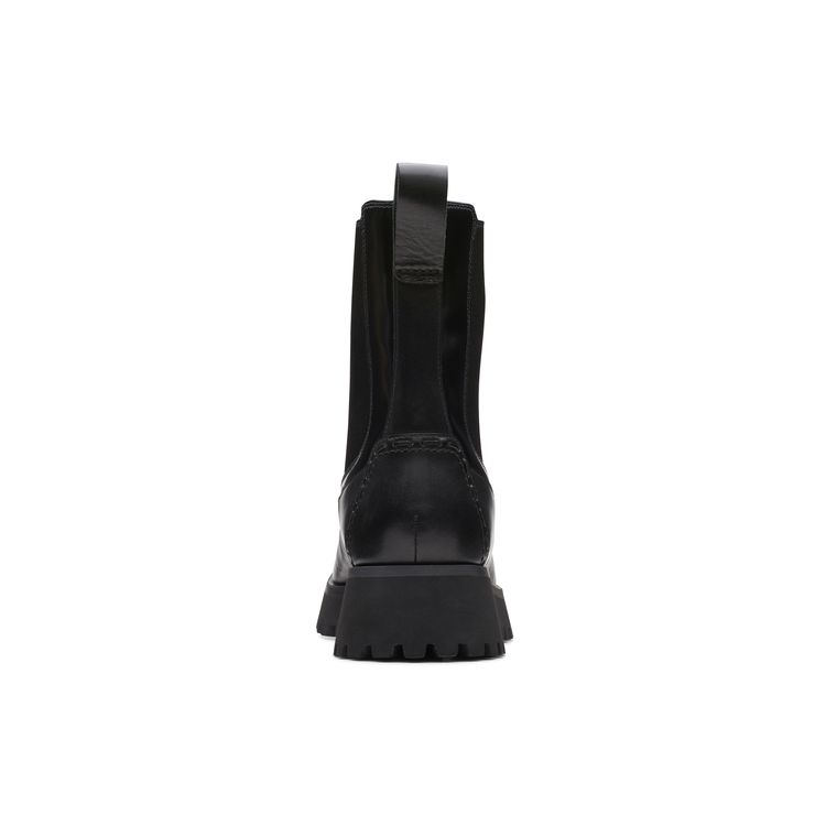 Clarks Classic Vintage British Style Short Chelsea Boots Women boots Black 261747084