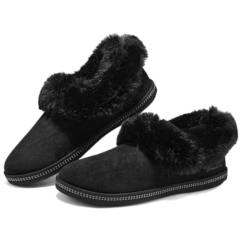Skechers Современные Зимние Удобные Легкие Ботильоны Снежные Сапоги Женские Сапоги Черные 169012-BBK