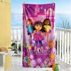 Dora Explorer Customize Text Beach Towel Super Soft Microfiber Quickdry Fabric Portable for SwimmingBeachCamping Travel Beach AccessoriesGym