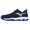 Dynablitz Non-Slip Wear-Resistant Badminton Low-Top Training Shoes Unisex Sneaker Blue White V1GA212202