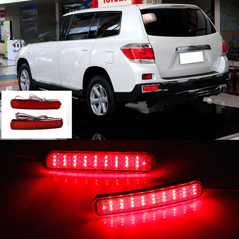 13 автомобильных аксессуаров задний фонарь для Toyota Highlander 2009-2011 Стоп-сигналы бамперный фонарь Поворотник сигнальная лампа светодиодный авто
