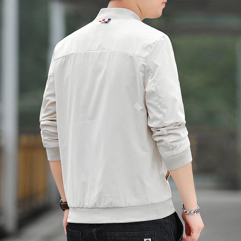 Solid Color Jackets Men's Jackets Spring and Autumn Casual Plus Size Youth Baseball Uniforms Men's Tops