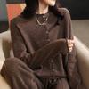 Ready-to-wear Round-neck Wool Cardigan for Women In Autumn and Winter Style Multi-button Cashmere Knitted Jacket Loose and Versatile Sweater