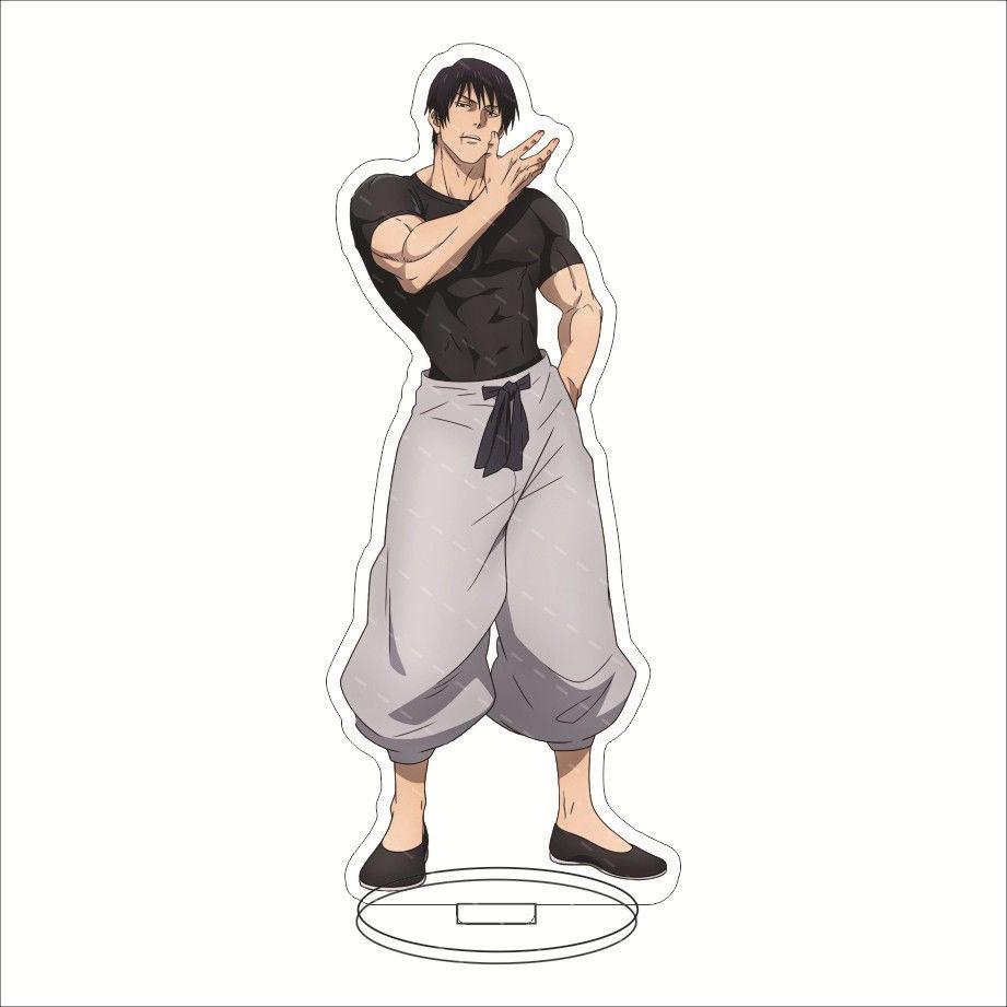 Аниме дзюдзюцу кайсен акриловая подставка Fushiguro Toji Geto Suguru Satoru Gojo фигурка ПВХ настольная подставка модель игрушки 15 см
