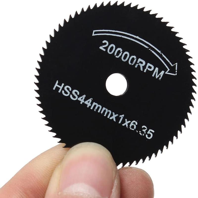 6 шт./компл. 22-44 мм мини HSS дисковая пила, вращающийся инструмент для Dremel, металлический резак, электроинструмент, режущие диски по дереву, дрель, отрезная оправка
