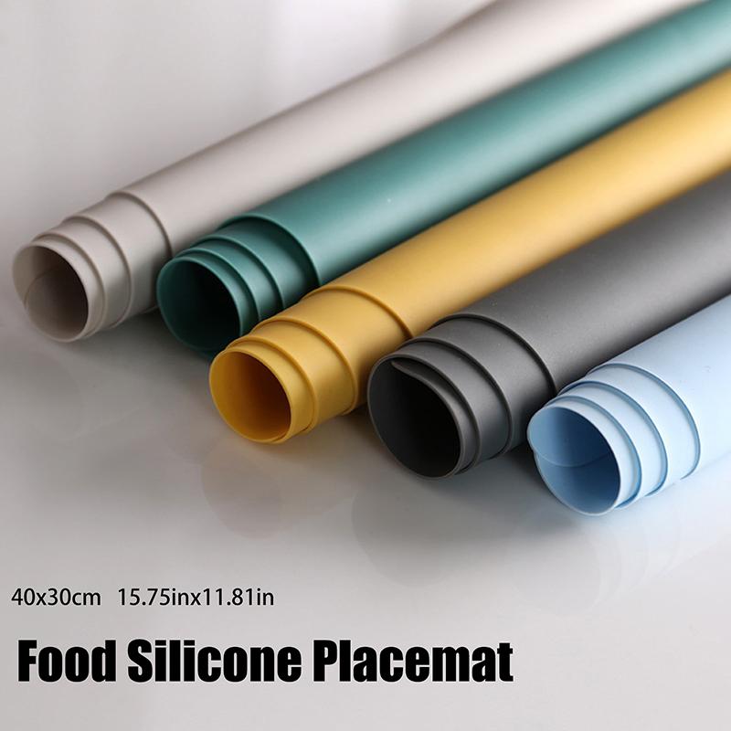 15.75"X11.81" Очень большой водонепроницаемый силиконовый коврик для стола пищевого класса, термоизоляционный, нескользящий, моющийся, для кухни, для обеда
