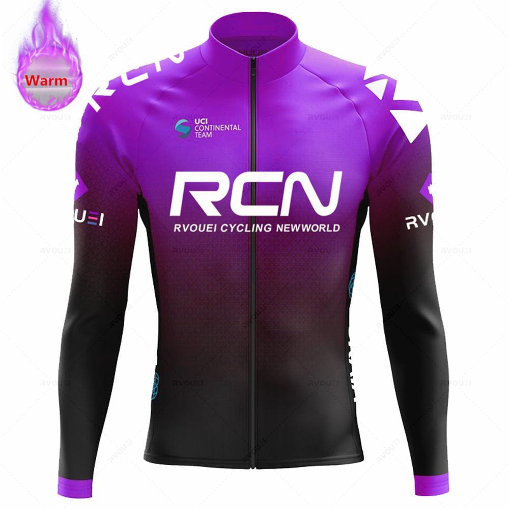 2026 Rcn Team Зимний Термофлисовый Комплект Велоджерси Новый Одежда для MTB Велосипеда Майка Ropa Ciclismo с Длинным Рукавом Велоодежда