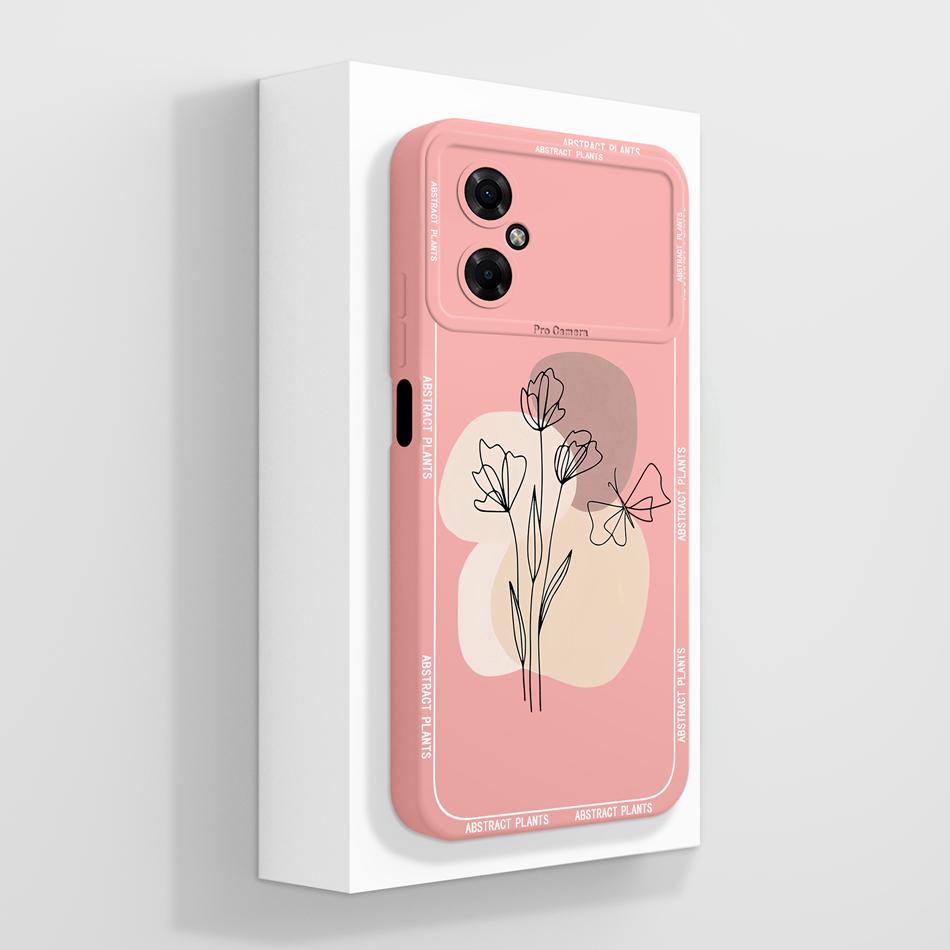 For Poco M4 Pro Case Advanced Butterfly Phone Cover For Xiaomi Poco M 4 Pro 4G 5G Liquid Silicone Camera Protection Back Covers