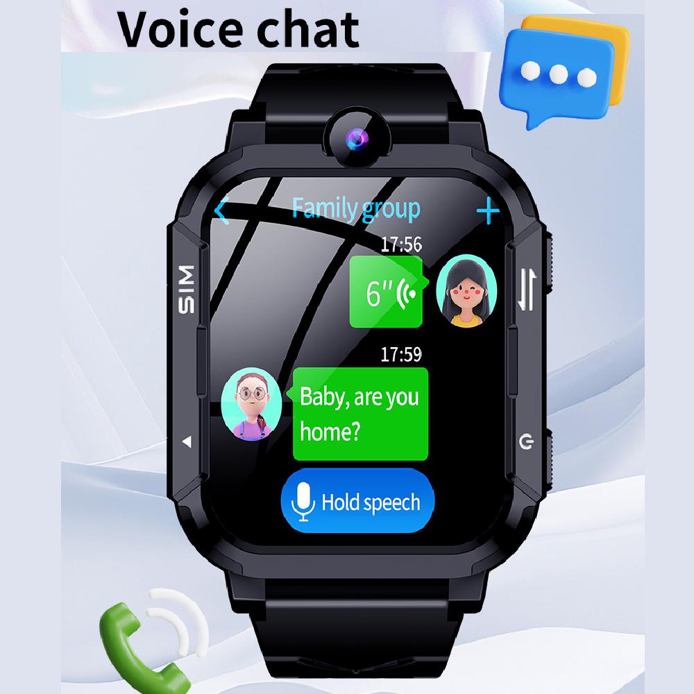 4G Детские умные часы-телефон 1+8 ГБ GPS WiFi Трекер Местоположения Видеозвонок Звонок SOS Обратный вызов Монитор Приложение для скачивания Детские умные часы Подарки