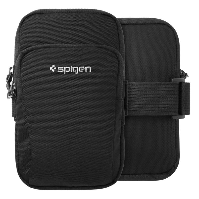 Spigen A702 Dynamic Shield Armband - Etui / Sportowa Opaska Na Ramię Na Smartfon Do 6.9" (Czarny)