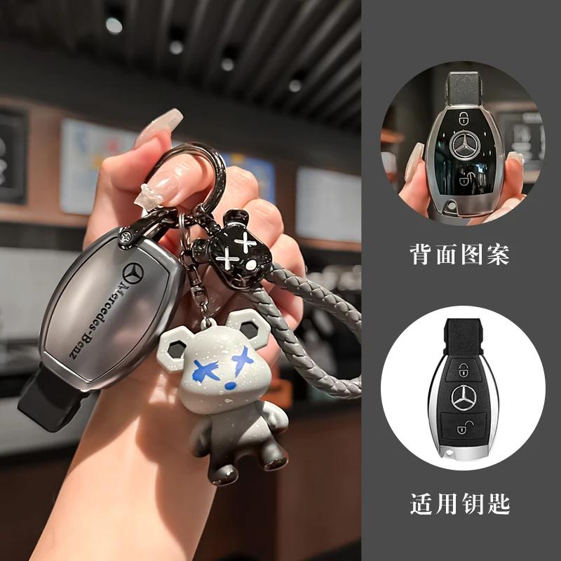EBS4 Hot 2025 Car Remote Key Case Cover Shell Fob Auto Styling Accessories For Mercedes Benz A B C S Class AMG GLA CLA GLC W176 W221