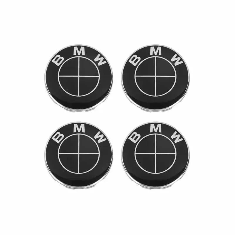 BADK3 For BMW 4pcs 68mm Car Wheel Center Hub Cover Badge Logo Emblem for BMW E87 E30 E46 E28 E34 E39 E60 F02 F18 F35 G20 G03 G05 F10 E