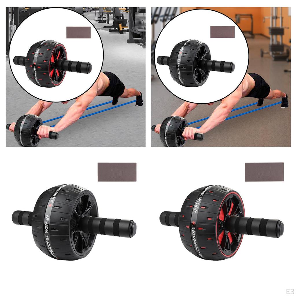 Фитнес-колесо для пресса, универсальное с ковриком для колен, тренировка основных мышц, оборудование
