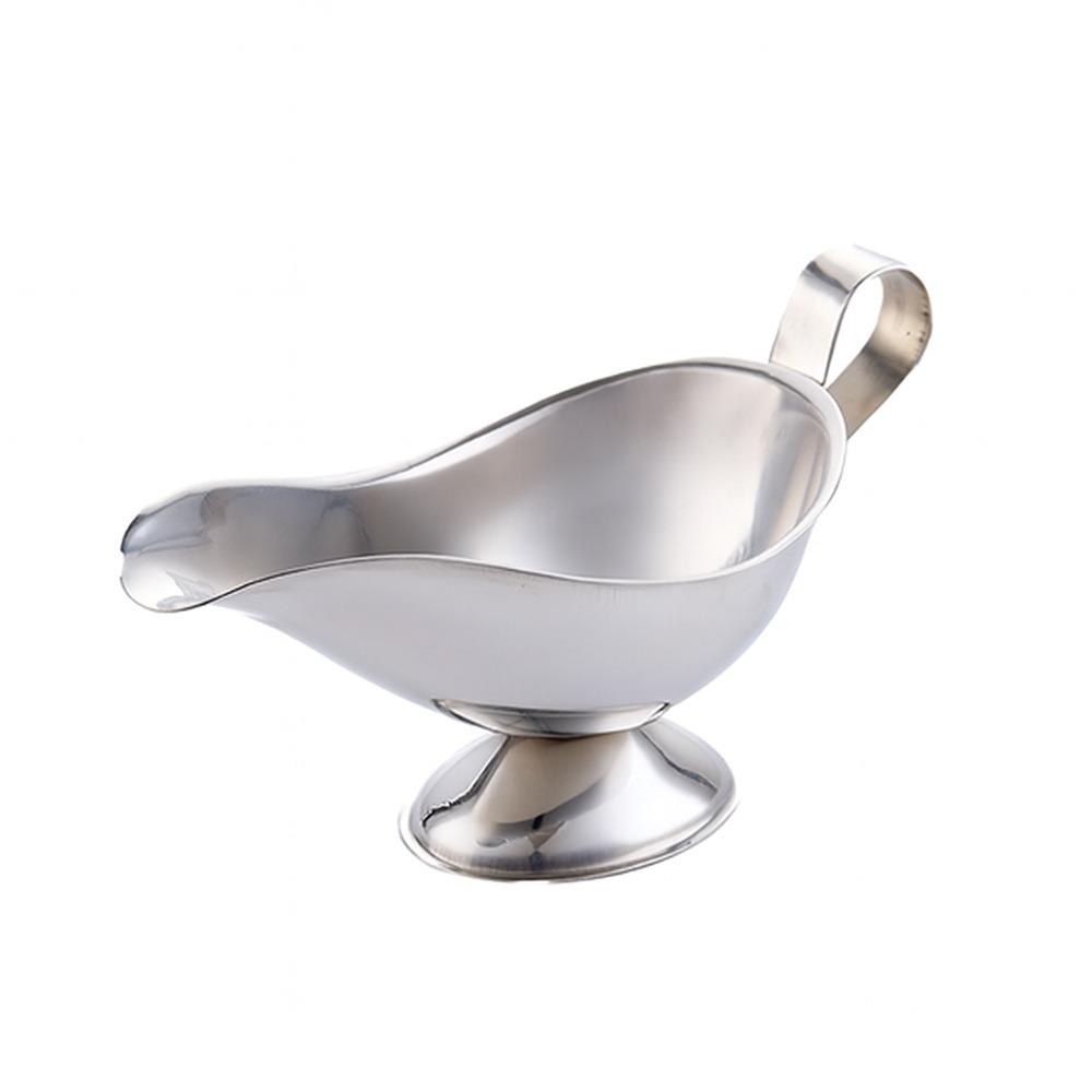Серебряная соусница, многоразмерная салатная лодочка, креативная чашка для соуса, западная еда