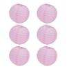 10Pcs 6 Inch Round Chinese Paper Lanterns Festive Hanging Ball Lantern for Wedding PartyPink