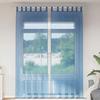 VidaXL Voile Curtains with Loops 2 Pcs Royal Blue 140x260 Cm, Net Curtain, Sheer Curtain, Window Voile, 4102305
