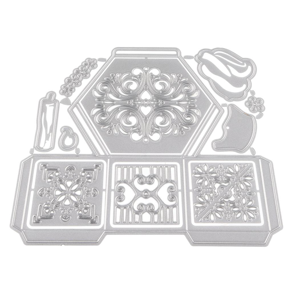 Вырубной штамп металлический шестигранный ящик углеродистая сталь тиснение режущие пластины для бумаги ручной работы чехол Carvin