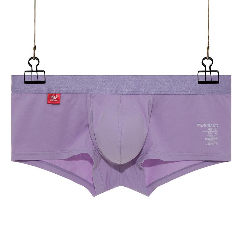 1 шт., хлопковые шорты со средней талией, U-образным вырезом, трусы-боксеры, сексуальные дышащие трусы большого размера с открытой передней частью для мужчин