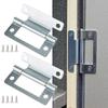5pcs/set Creative No Slotted Door Hinge Interior Connector Flat Open Folded Soft Close Close Hinges Furniture Hardware