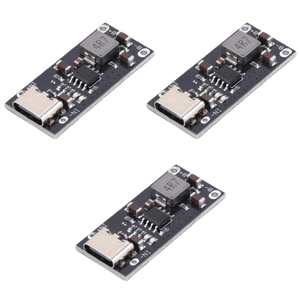 1-10PCS Type C USB Input High Current 3A Polymer Ternary Lithium Battery Quick Fast Charging Board IP2312 CC/CV Mode 5V To 4.2V