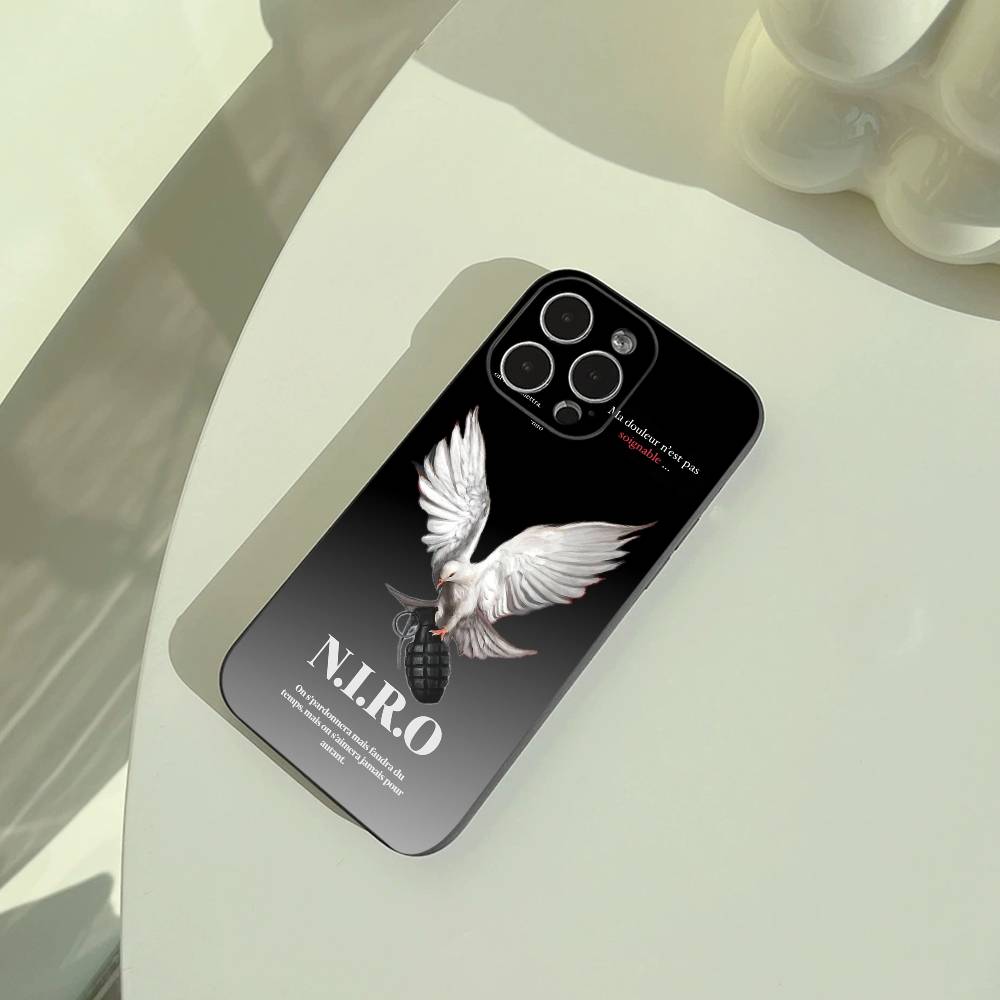 Чехол для телефона от рэпера из Блуа-Н-Ниро для iPhone 17,16,15,14,13,12,11 Pro Max,16/15/14Plus,XS Мягкий черный чехол