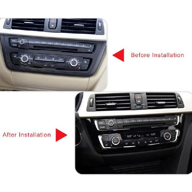 4 шт. Стайлинг автомобиля, рамка центральной консоли, накладка на приборную панель, серебристая хромированная накладка для BMW 4 3 серии GT F30