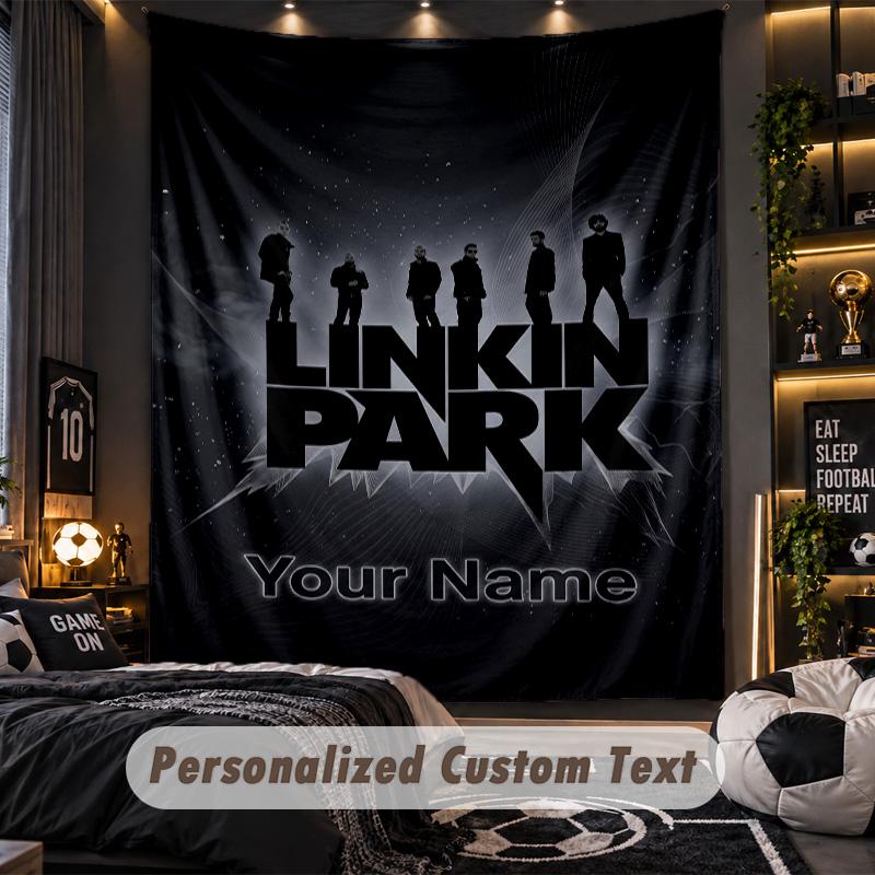 TapestryLinkin Park Custom Name Text Personalized Wall Hanging Tapestry Home Wall Decor