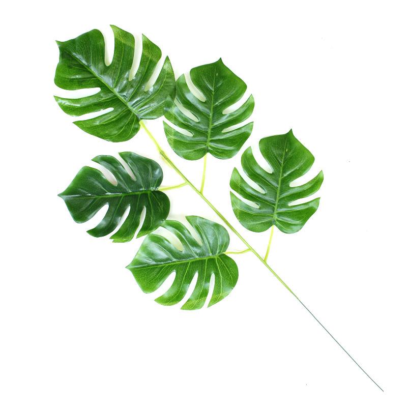 Artificial Monstera, Areca, Fan Palm Leaf Branches for Wedding Decor