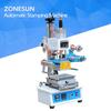 ZONESUN ZY-819H3 Auto Industrial Hot foil Stamping Machine Custom Logo wood mark name card Branding machine leather embossor