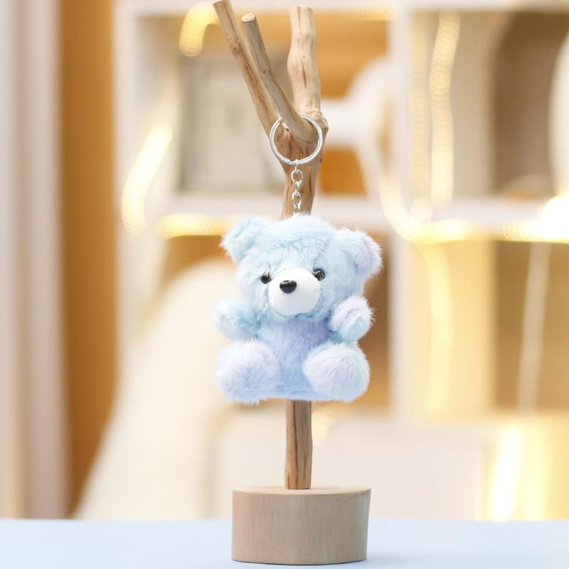 Plush Bear Keychain With Soft Short Plush For Bag Decor And Collecting
