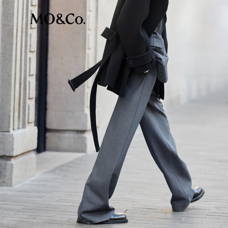 МО&Ко. Женские брюки широкого кроя из смесовой мериносовой шерсти