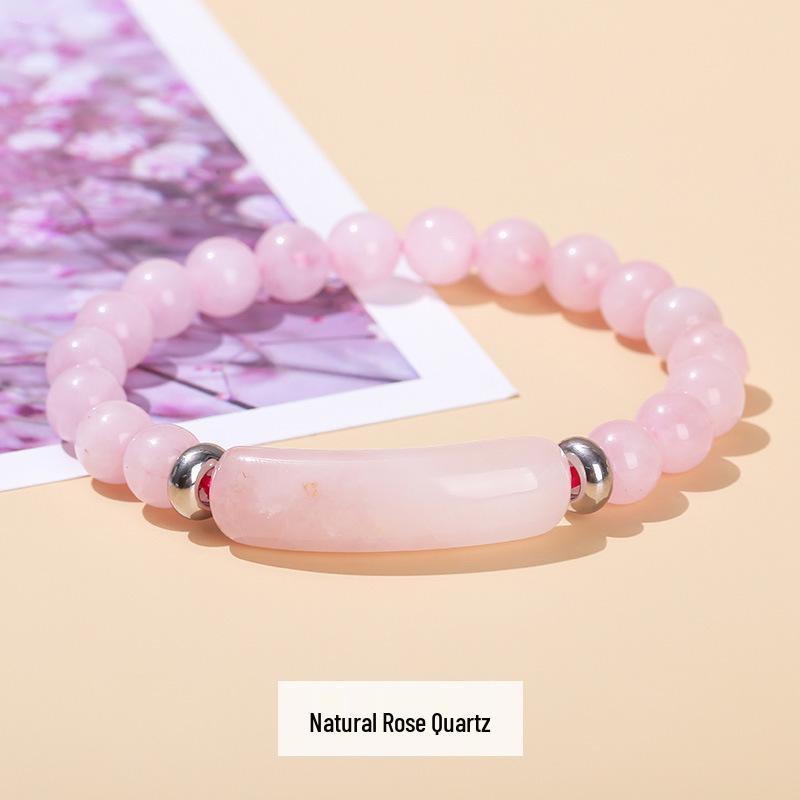 Браслет из розового кварца, зеленого авантюрина и тигрового глаза - Simple Fashion Jewelry