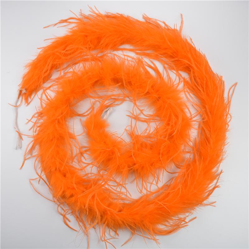 2Meters/Lot Ostrich Feather Boa Decor For Clothes Holiday Decorations Fluffy Feathers Cape Handicraft Accessories Plumas Trims
