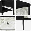 Nightstand GOTHA 2 pcs Black Oak Effect 36 x 33 x 61 cm