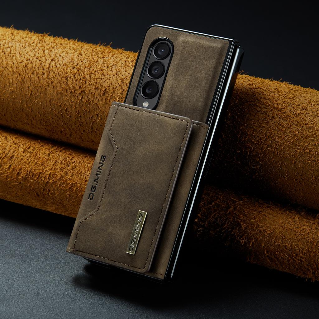 Fall Protection Comfortable Leather Wallet Case for Samsung Galaxy Z Fold 4 5G Fold4 Fold3 Fold 3 Card Holder Magnetic Phone Bag